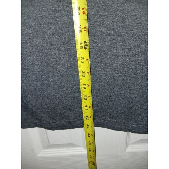 French Connection Dress Women's Small Heather Grey Bodycon Maxi Dress Side Slit‎ - Picture 12 of 13